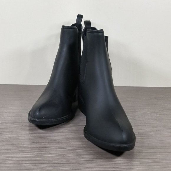 Jeffrey Campbell Stormy Rain Boot, Black, Womens Size 6 - Picture 4 of 11